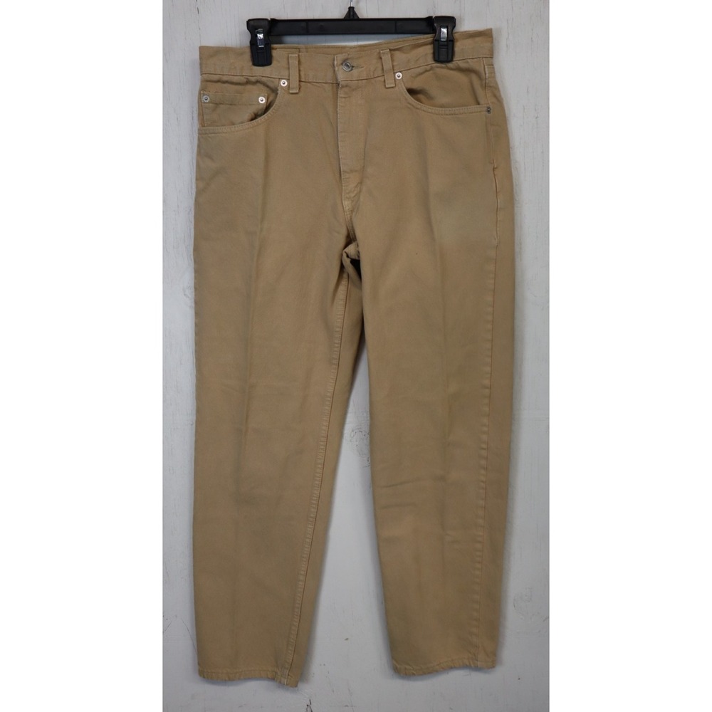 Mens Levis 550 Vintage Brown Denim Jeans‎ Pants Size 34x32 USA Y2K Measures 33